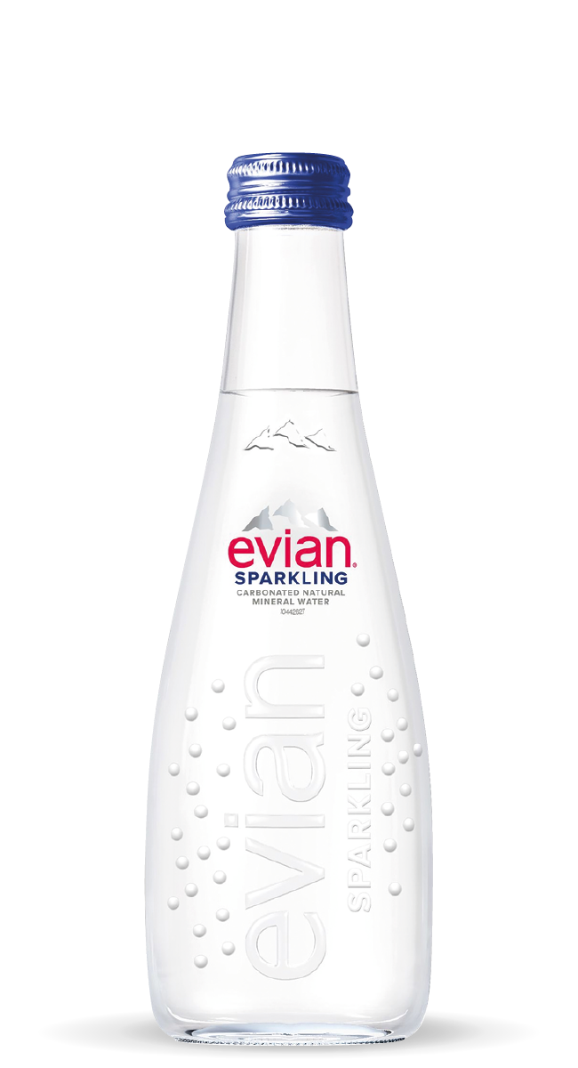 Evian Sparkling 0,33L Flasche