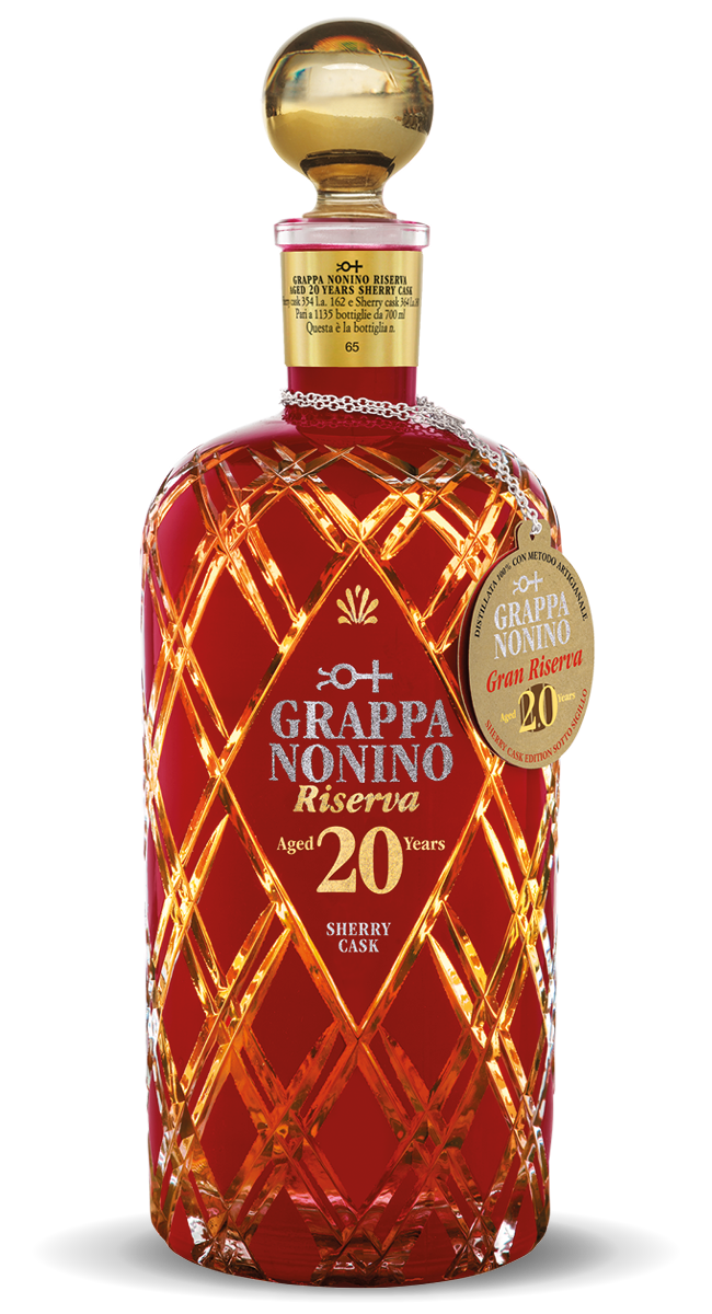 Nonino Grappa Riserva 20 Jahre Flasche