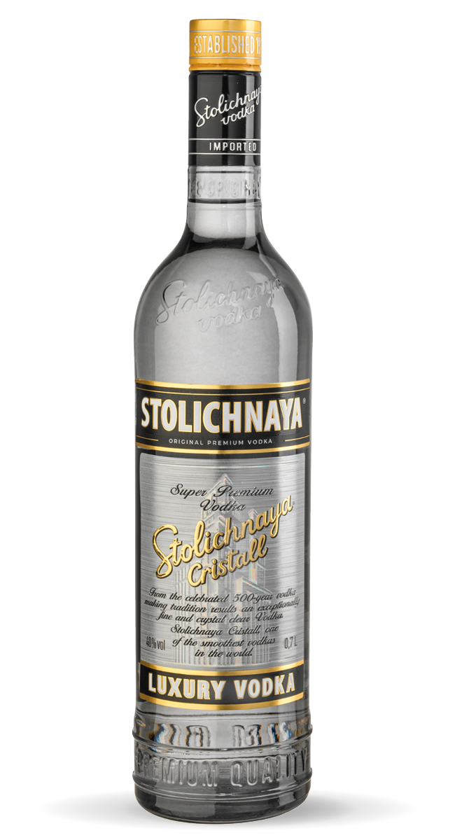 Stolichnaya Cristall Vodka 0,75L Flasche